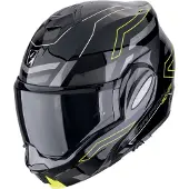 Scorpion EXO-Tech Evo Conquer Noir Rouge Casque Modulable Taille XS