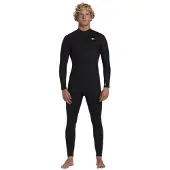 Billabong Foil 3/2 Mm Long Sleeve Chest Zip Neoprene Suit Noir 2XL Homme