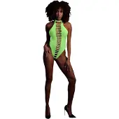 Ouch! - body ouvert phosphorescent - néon vert
