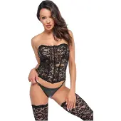 Noir - corset en dentelle ()
