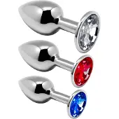 ALIVE Anal Pleasure - plug anal en métal - set de 3 - argent