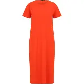 Superdry Femme Robe T-shirt Mi-longue Orange Taille: 34