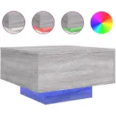 DKD Home Decor Table basse Gris Sonoma 55x55x31 cm bois composite
