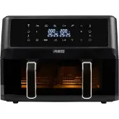 Princess Dual Flex Air Fryer, Friteuse, Noir