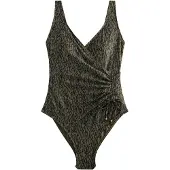 Next Maillot de bain modelant kaki / noir