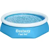 Bestway Fast Set 244x61 Cm Round Inflatable Pool Bleu 1880 Liters