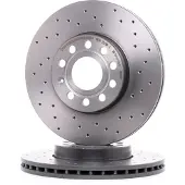 Brembo Disque de frein 0991451X avant, perforé, ventilé, perforé, 1 pièce