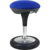 Topstar Siège wellness / Tabouret SITNESS 20, tissu bleu, chromé