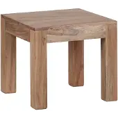 Wohnling Acacia Table basse massive 45 x 45 cm bois massif ; WL1.446