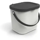 Rotho Système de recyclage des déchets 6L ALBULA Mistletoe blanc