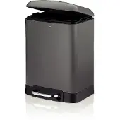 kela Corbeille à papier Davin 6 l anthracite KL-22976
