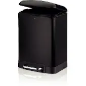 kela Corbeille à papier Davin 6 l noir KL-22975