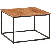 Wohnling Table basse 60x60x41 cm table basse en bois massif table basse de salon table basse |