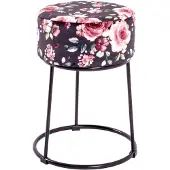 Haku Tabouret | Ø30 cm x 46 cm | Motif floral