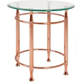 Haku Table d'appoint Véra - cuivre/verre