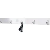 Haku Porte-manteau avec crochets en bois massif | High Gloss White