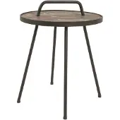 Haku Table d'appoint | Ø50 x 65 cm | Marron