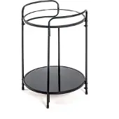 Haku Table d'appoint | Ø37 cm x 50 cm | Noir