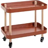 Haku Table d'appoint sur roulettes (30 x 50 x 47 cm)