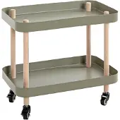 Haku Table d'appoint sur roulettes (30 x 50 x 47 cm)