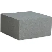 Wohnling Table basse MONOBLOC 60x60x30 cm aspect béton gris Design Table de salon Cube Carrée Table basse d'appoint Forme cubique