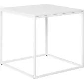 House Nordic Vita table d'angle blanche.