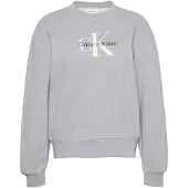 Calvin Klein Jeans Sweat-shirt gris chiné / noir / blanc