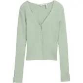 Tom Tailor Knit Rib Cardigan Vert S Femme