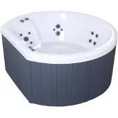Praxis Spa acrylique halfmoon wave 3 - rond 4 places