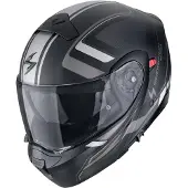 Scorpion EXO-930 Evo Ardens Noir Rouge Argenté Casque Modulable Taille XS