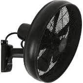 Beacon Lighting Ventilateur mural noir Breeze Wall Fan Ø 46 cm
