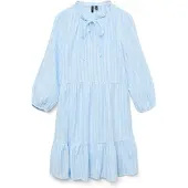 Vero Moda Nanna Long Sleeve Midi Dress Bleu XS Femme