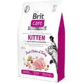 Brit Care Cat Grain-Free Kitten Growth &amp; Development - sans céréales, hypoallergénique, poulet et dinde frais, pour chatons - 2 kg