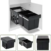 The Living Store Collecteur de déchets Soft-Close 36 L