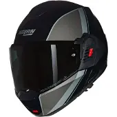 Nolan N120-1 Verniciatura Speciale 341 Noir Gris Argent Brillant Casque Modulable Taille M