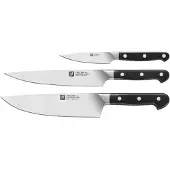 Zwilling 38430-007 Messerset 1x Spick- und Garniermesser (10,0 cm), 1x Kochmesser (20,0 cm), 1x Fleischmesser (20,0 cm)