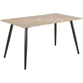 Ebuy24 Wicklow table de salle à manger 80x140cm marron.