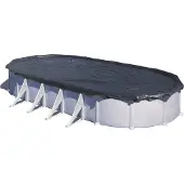 Gre Cover For Oval Pools Argenté 610 x 410 cm