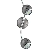 Eglo 31006 BIMEDA LED GU10 double plafonnier 2x2,8W 365x100mm Nickel-Nero Chrome blanc chaud