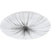 Eglo Plafonnier LED 24W 2400 lm 3000 K Ø 41 cm Nieves blanc/argenté