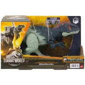 Mattel Jurassic World Toys Dominion Wild Roar Eocarcharia Dinosaur Action Figure Jouet avec Sound & Attack Action Plus Application tlchargeable