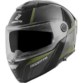 Bogotto FF404 Ezion Noir Vert Casque Modulable Taille M