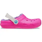 Crocs Classic doublés, modèle enfant, référence 207009-6TX, couleur rose, taille 23-24