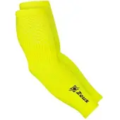 Zeus Couvre bras Manchettes de compression élastiques jaune fluo