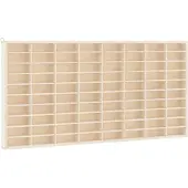 vidaXL Vitrine de collection en bois avec 80 compartiments 80 x 4,5 x 40,5 cm