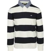 Gant T-Shirt bleu marine / bleu clair / blanc