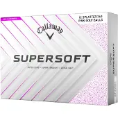 Callaway Supersoft 2025 White Splatter 360 Pink Balles de golf