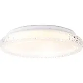 Brilliant Applique murale et plafonnier LED ronde blanche BADRIA | Ø 30 cm | avec éclat étoilé | 12 W 1300 lm 3000 K | plastique/métal