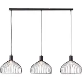 Brilliant Lampe suspendue Blacky 3 lumières noir
