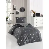L'essentiel Maison , Begonvilla- EPJ8751, Gris,Blanc, Couettes, 65 % coton / 35 % polyester